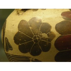 Round aryballos (oil or perfume bottle), solar cross